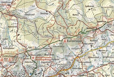 St.Gallen - Appenzellerland, 1:25'000, Hiking Map Preview 2