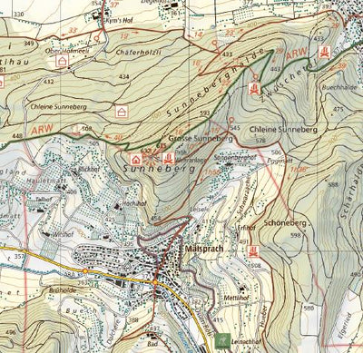 Region Basel Ost, 1:25'000, Hiking Map Preview 2