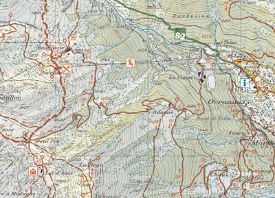 Du Rhône aux Muverans, 1:25‘000, Hiking Map Preview 2