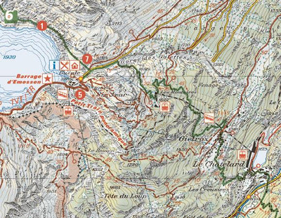 Vallée du Trient, 1:25‘000, Hiking Map Preview 3