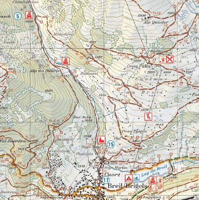Brigels-Waltensburg-Andiast, 1:25‘000, Hiking Map Preview 2