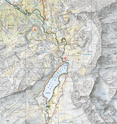 Sion-Derborence Sanetsch, 1:25‘000, Hiking Map Preview 2