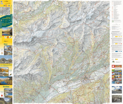 Sion-Derborence Sanetsch, 1:25‘000, Hiking Map Preview 1