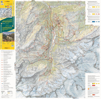 Lauterbrunnental, 1:25‘000, Hiking Map Preview 1