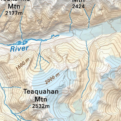 CCBC01 Homathko River - Cariboo Chilcotin Coast BC Topo Preview 3