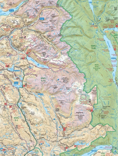 CCBC31 Hendrix Lake - Cariboo Chilcotin Coast BC Topo Preview 1