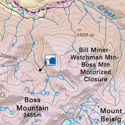 CCBC31 Hendrix Lake - Cariboo Chilcotin Coast BC Topo Preview 2