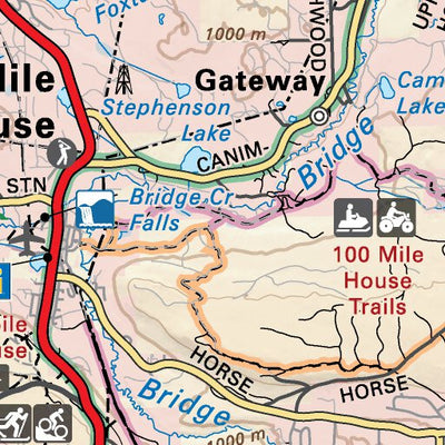 CCBC18 100 Mile House - Cariboo Chilcotin Coast BC Topo Preview 2