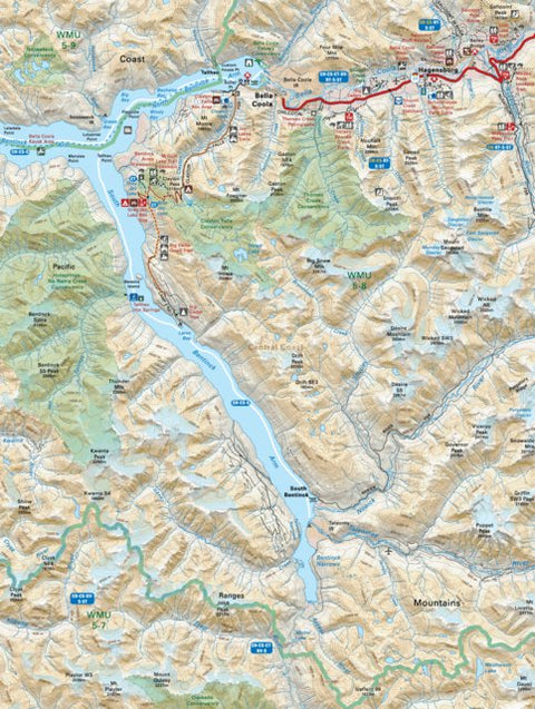 CCBC22 Bella Coola - Cariboo Chilcotin Coast BC Topo Preview 1