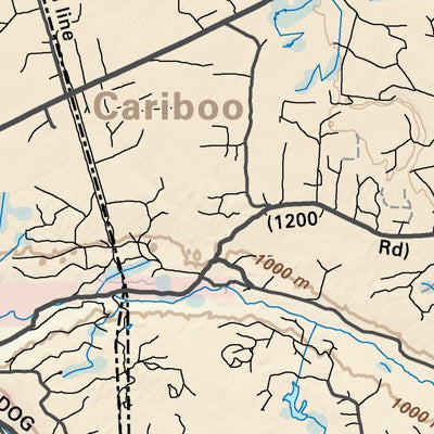 CCBC17 Gustafsen Lake - Cariboo Chilcotin Coast BC Topo Preview 2