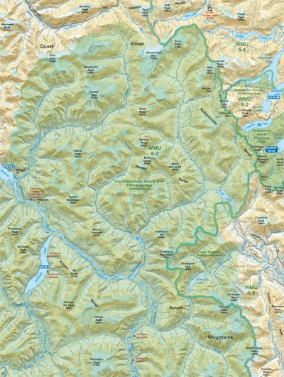 CCBC49 Upper Kimsquit River Conservancy - Cariboo Chilcotin Coast BC Topo Preview 1