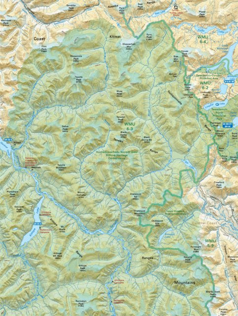 CCBC49 Upper Kimsquit River Conservancy - Cariboo Chilcotin Coast BC Topo Preview 1