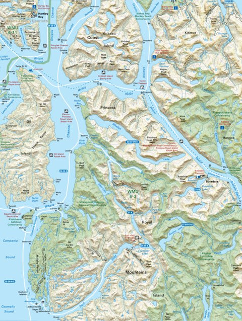 CCBC47 Butedaleand - Cariboo Chilcotin Coast BC Topo Preview 1