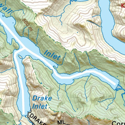 CCBC47 Butedaleand - Cariboo Chilcotin Coast BC Topo Preview 2