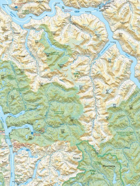 CCBC48 Kemano Beach - Cariboo Chilcotin Coast BC Topo Preview 1