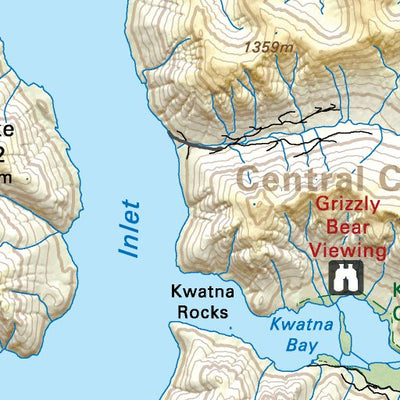 CCBC21 Ocean Falls - Cariboo Chilcotin Coast BC Topo Preview 2
