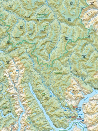 CCBC35 Cascade Sutslem Conservancy - Cariboo Chilcotin Coast BC Topo Preview 1