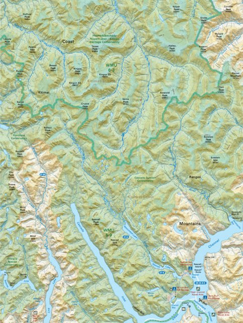CCBC35 Cascade Sutslem Conservancy - Cariboo Chilcotin Coast BC Topo Preview 1