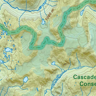 CCBC35 Cascade Sutslem Conservancy - Cariboo Chilcotin Coast BC Topo Preview 2