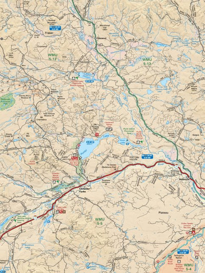 CCBC26 Puntzi Lake - Cariboo Chilcotin Coast BC Topo Preview 1