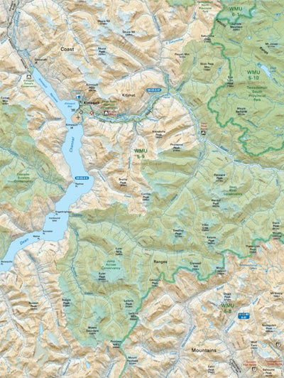 CCBC36 Kimsquit - Cariboo Chilcotin Coast BC Topo Preview 1