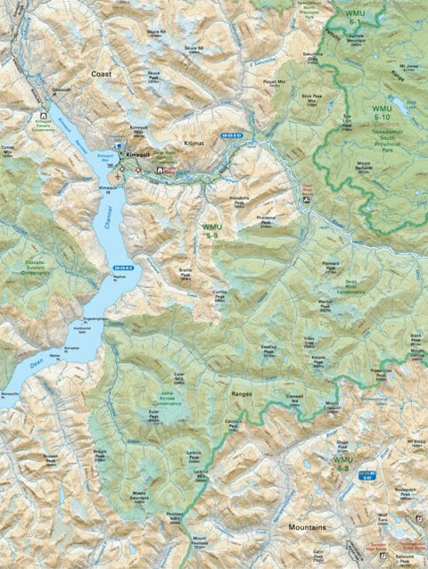 CCBC36 Kimsquit - Cariboo Chilcotin Coast BC Topo Preview 1