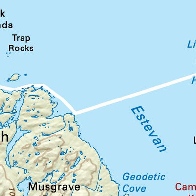 CCBC46 Campania Island - Cariboo Chilcotin Coast BC Topo Preview 2