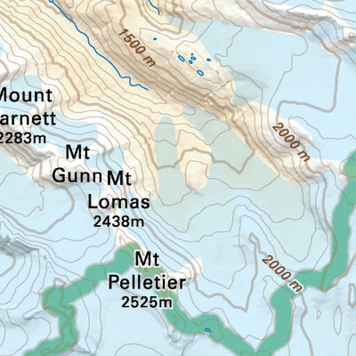 CCBC11 Fang Peak - Cariboo Chilcotin Coast BC Topo Preview 2