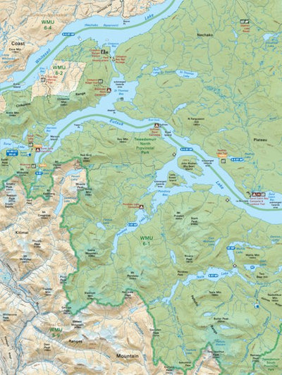 CCBC50 Eutsuk Lake - Cariboo Chilcotin Coast BC Topo Preview 1