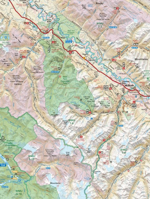 CCBC59 West Twin Provincial Park - Cariboo Chilcotin Coast BC Topo Preview 1