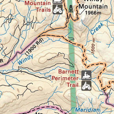 CCBC19 Interlakes Highway - Cariboo Chilcotin Coast BC Topo Preview 2