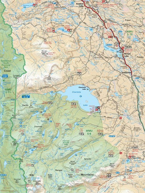 CCBC24 Charlotte Lake - Cariboo Chilcotin Coast BC Topo Preview 1
