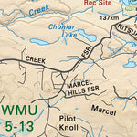 CCBC54 Kluskoil Lake - Cariboo Chilcotin Coast BC Topo Preview 2