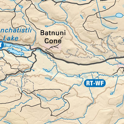 CCBC54 Kluskoil Lake - Cariboo Chilcotin Coast BC Topo Preview 3