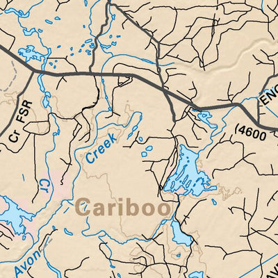 CCBC27 Alexis Creek - Cariboo Chilcotin Coast BC Topo Preview 2