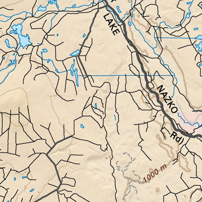 CCBC27 Alexis Creek - Cariboo Chilcotin Coast BC Topo Preview 3