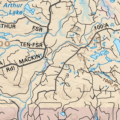 CCBC28 Riske Creek - Cariboo Chilcotin Coast BC Topo Preview 2