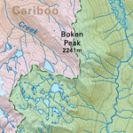 CCBC45 Mitchell Lake - Cariboo Chilcotin Coast BC Topo Preview 2