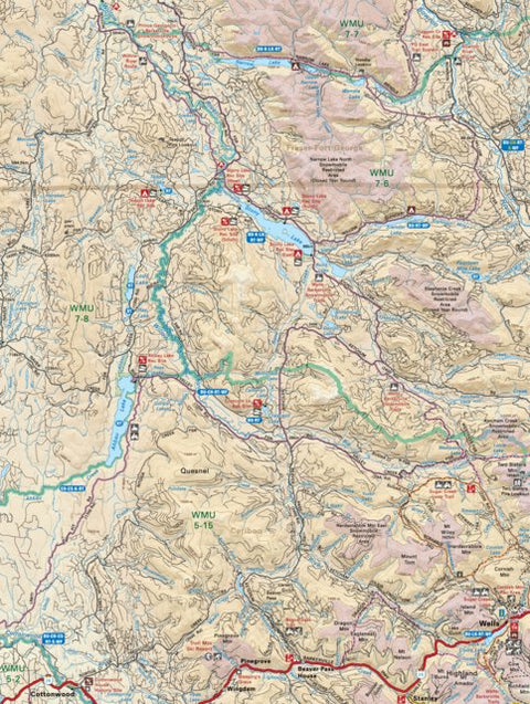 CCBC57 Wells - Cariboo Chilcotin Coast BC Topo Preview 1