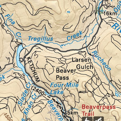 CCBC57 Wells - Cariboo Chilcotin Coast BC Topo Preview 3