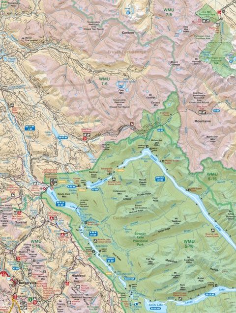 CCBC58 Barkerville - Cariboo Chilcotin Coast BC Topo Preview 1