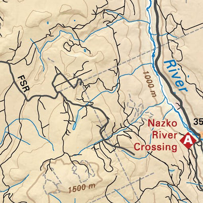 CCBC41 Nazko - Cariboo Chilcotin Coast BC Topo Preview 3