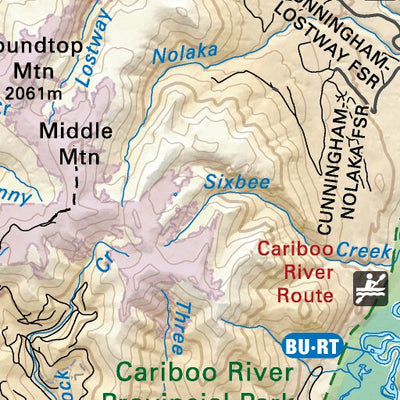 CCBC44 Likely - Cariboo Chilcotin Coast BC Topo Preview 3