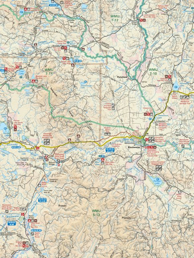 CCBC55 Blackwater River - Cariboo Chilcotin Coast BC Topo Preview 1