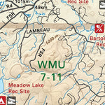 CCBC55 Blackwater River - Cariboo Chilcotin Coast BC Topo Preview 3