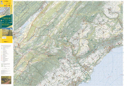 Nyon – Saint Cergue – Rolle – Col du Marchairuz, 1:25‘000, Hiking Map Preview 1