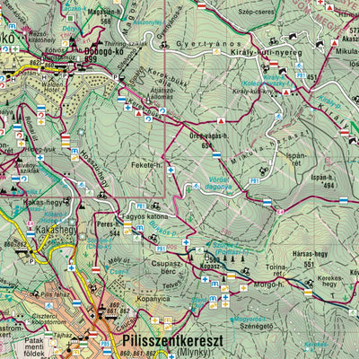 PILIS-VISEGRÁD turistatérkép / tourist map Preview 2