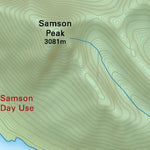 Maligne Lake Topo Map – Jasper National Park Preview 3