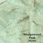 Lake Magog – Mount Assiniboine Provincial Park Map BC Preview 3