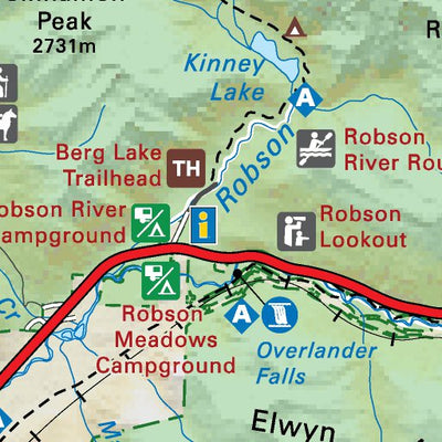 Mount Robson Provincial Park – BC Park Recreation Map Preview 3